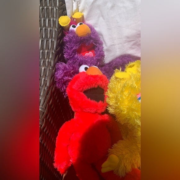Sesame Street Plush 15” lot of 7 big bird honkers Telly Rudy Gonger Slimey Elmo - Picture 14 of 14